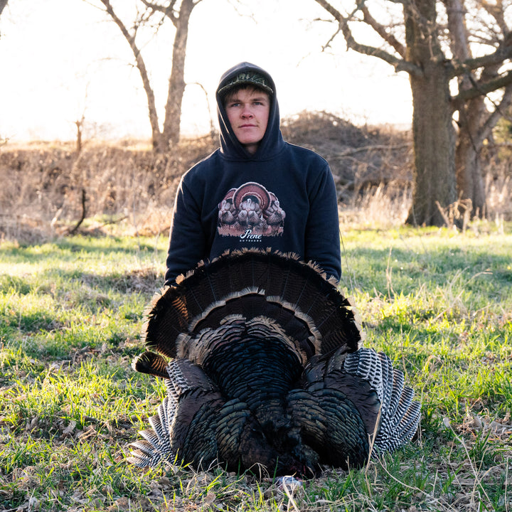 Struttin' Turkey Hoodie Charcoal
