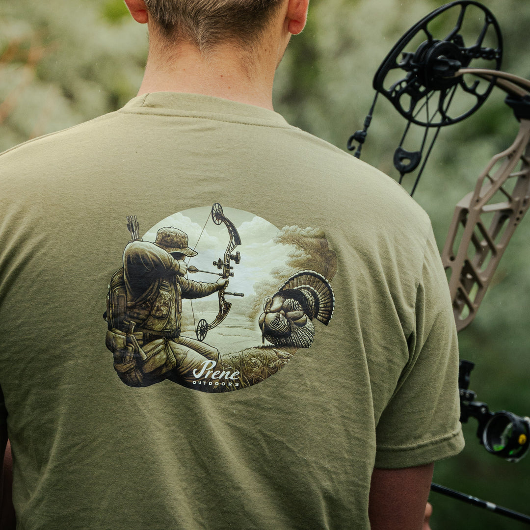 Old Timer Bow Hunter Olive Tee