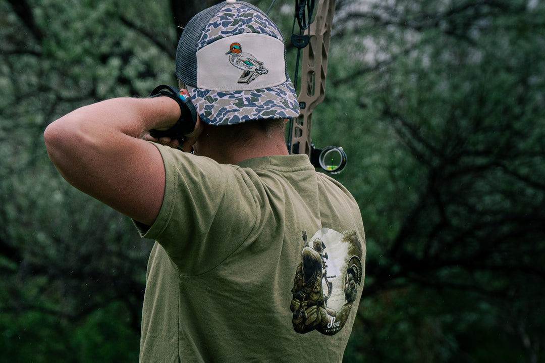 Old Timer Bow Hunter Olive Tee