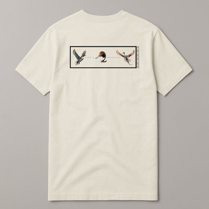 "Pins & Whistles" Tri Pintail Tee Shirt